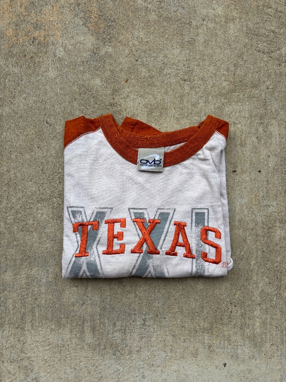 Vintage Y2K Texas Longhorns Raglan Baseball Tee